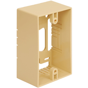 ICC Single Gang Mid-Size Mounting Box | Ivory