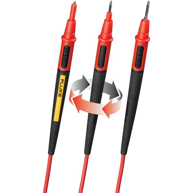 Fluke Networks Twistguard Test Leads, 2mm DIA Probe Tips
