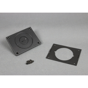 Legrand 2" Aluminum Communications Cover Plate | Black