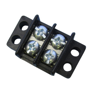 Philmore 2 Position 20a Mountable Terminal Strip Black