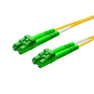 LC-APC/LC-APC Duplex Singlemode Fiber Patch Cable | 1 Meter