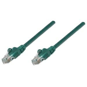 Intellinet 25' Cat5e Patch Cable Green with Boots