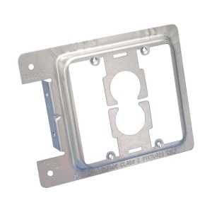 nVent CADDY Dual Gang Metal Low Voltage Mounting Plate for New Construction