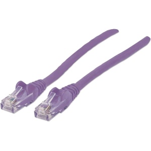 Intellinet 7' Cat5e Patch Cable Purple with Boots
