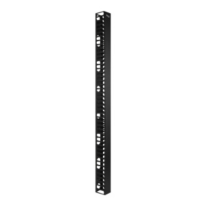 ICC 44U Single-Sided Vertical Manager with Side Mount Z-Bend Bracket