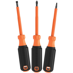 Klein Tools 1000v Insulated Screwdriver Set | 3 Piece Set