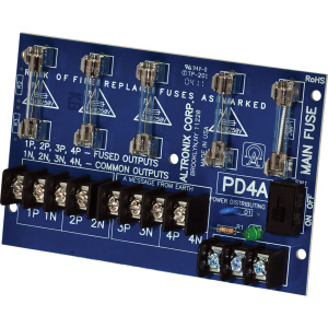 Altronix Single Channel 28VAC/DC 4 Channel Output Fused Power Distribution Splitter Module