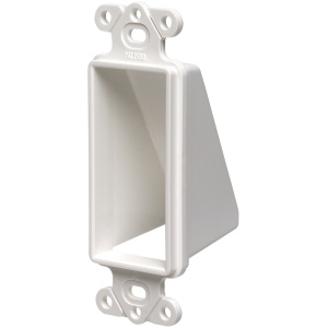 Arlington Industries Decora Style White Reversible Cable Pass Thru Plate White