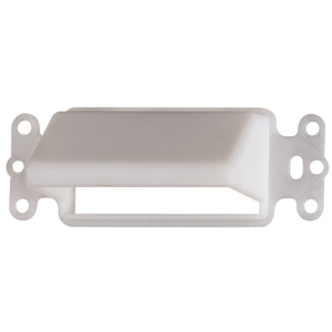 Arlington Industries Decora Style Horizontal Scoop Hood Insert | White