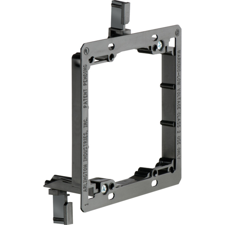 Arlington Industries Dual Gang Low Voltage Mounting Bracket for Existing Construction