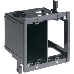 Arlington Industries Dual Gang Power & Low Voltage Mounting Box for Existing Construction