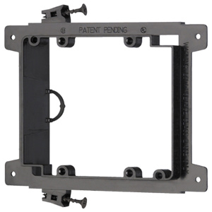 Arlington Industries Dual Gang Screw-On Low Voltage Bracket for New Construction