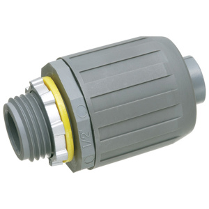 Arlington Industries 1/2" PVC Liquid-Tight Straight Push Connector