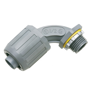 Arlington Industries 1/2" PVC Liquid-Tight 90­° Push Connector