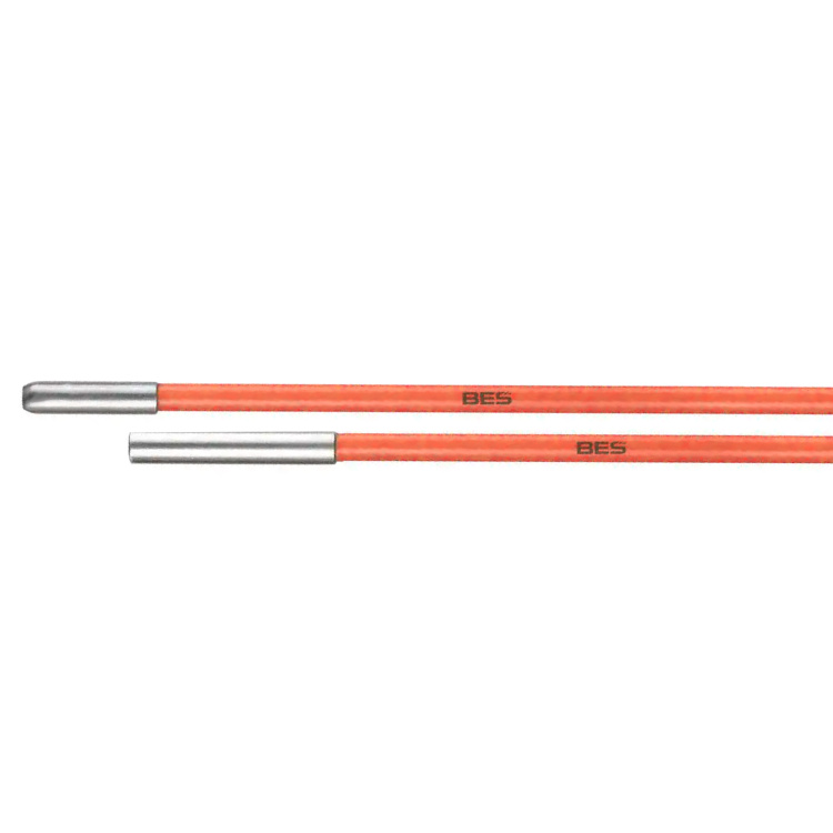 B.E.S Manufacturing 6' Orange FiberFish Bullnose to Female 3/16" High Flex Rod