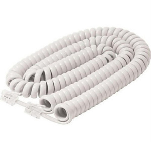Steren 25' Handset Cord | White | Discontinued