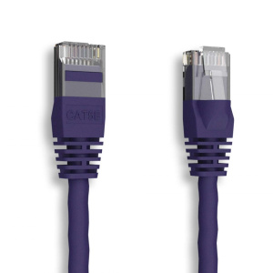 COMTOP 1' Cat5e Patch Cable with Boots | Purple