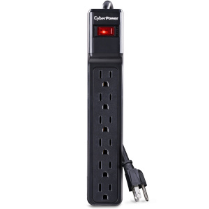 Cyberpower 6-Outlet Essential Surge Protector | 125v