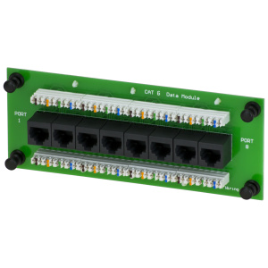 DataComm Electronics 8 Port Cat6 Module for Home Command Center