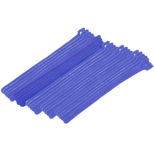 Eclipse Tools 8" Hook and Loop Cable Ties Blue | 25 Pack
