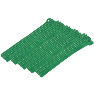 Eclipse Tools 8" Hook and Loop Cable Ties Green | 25 Pack