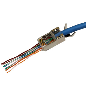 Eclipse Tools Rj45 Plug Connectors, Cat5e/6, External Shield, 3 Prong