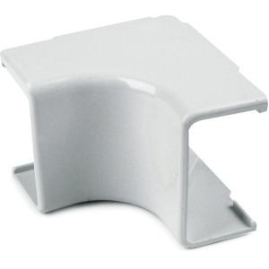HellermannTyton 3/4" Internal Corner Cover 1" Bend Radius PVC Fog White 10 Pack