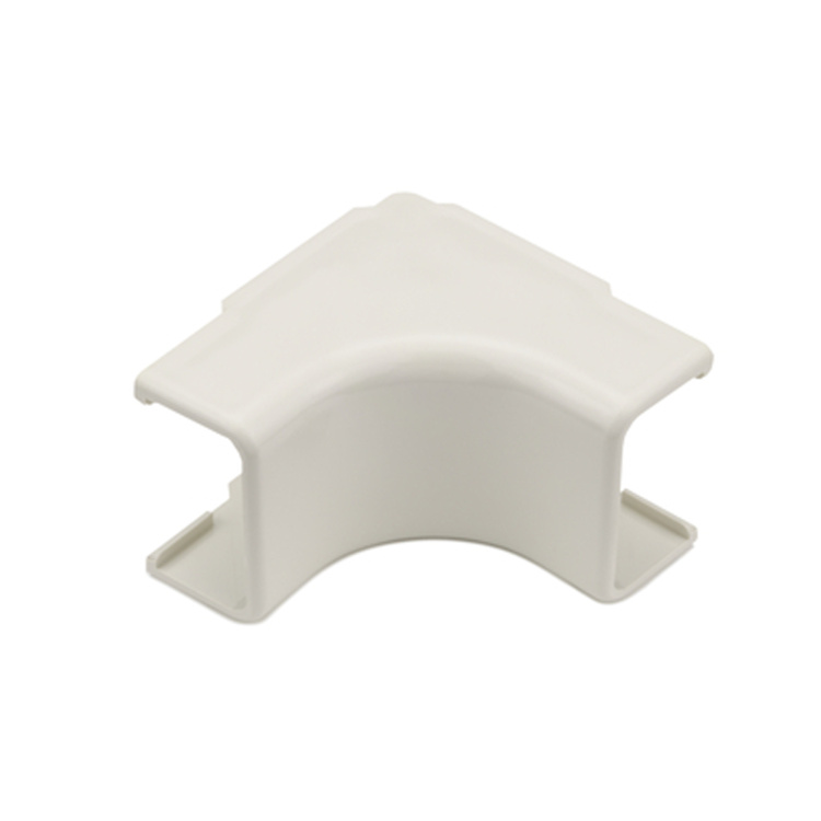 Hellermanntyton 3/4" Internal Corner Cover 1-inch Bend Radius PVC | Ivory
