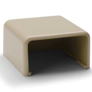 HellermannTyton 1-3/4" End Cap Raceway Adapter | Ivory