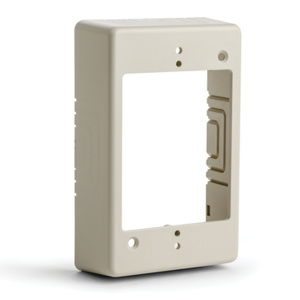 HellermannTyton 1-1/4" Deep Single Gang Junction Box | Ivory