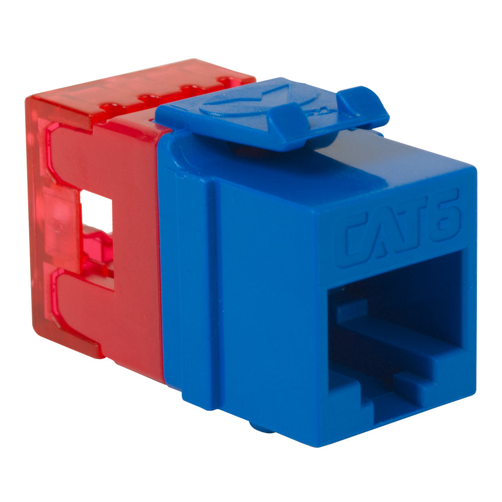 ICC Cat6 HD Style Keystone Jack Contractor Pack | Blue