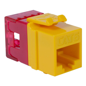 ICC Cat6 HD Style Keystone Jack Contractor 25 Pack | Yellow