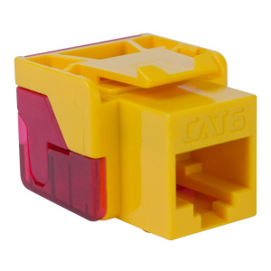 ICC Cat6 EZ Style Keystone Jack Contractor 25 Pack | Yellow