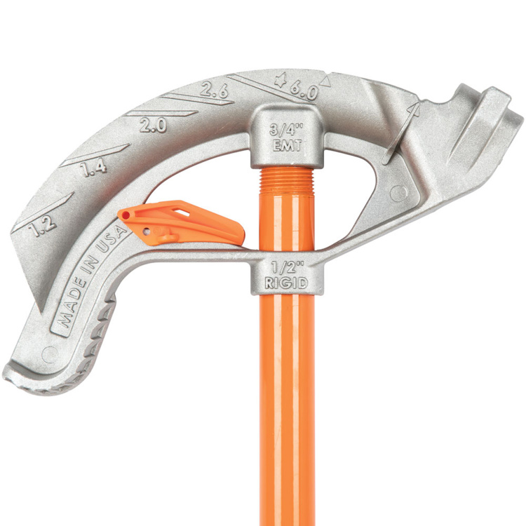 Klein Tools Aluminum Conduit Bender 3/4" EMT with angle Setter (Replace 56207) - Image 2