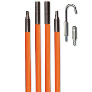 Klein Tools Fish Rod Set, with Splinter Guard Coating 24' X 1/4-inch