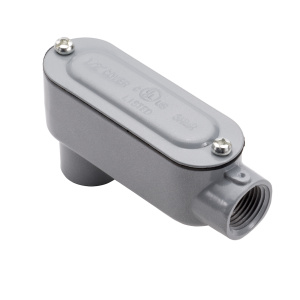 Topaz 3/4" LB Style Rigid Conduit Body with Cover & Gasket