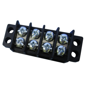 Philmore 4 Position 20a Mountable Terminal Strip Black