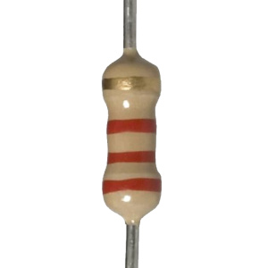 Philmore 1/4 Watt 2.2k Ohm Resistor | 50 Pack