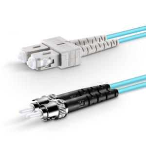 SC/ST OM3 Duplex Fiber Patch Cable | 5 Meter