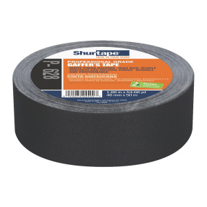 Shurtape Professional Grade, Coated Gaffer's Tape, Black 48mmx50m