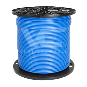 Vertical Cable 1000ft Cat6A Non-Shielded CMP (Plenum) Cable | Blue