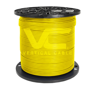 Vertical Cable 1000ft Cat6A Non-Shielded CMP (Plenum) | Yellow