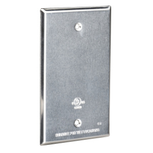 Topaz Blank Single Gang Weatherproof Electrical Box Cover