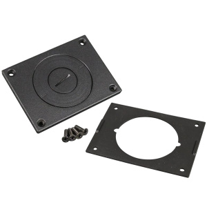 Legrand 2" Aluminum Communications Cover Plate | Black