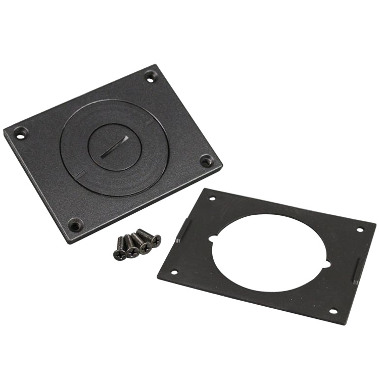 Legrand 2" Aluminum Communications Cover Plate | Black