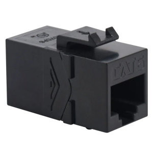 ICC Cat6 Keystone Inline Coupler | Black