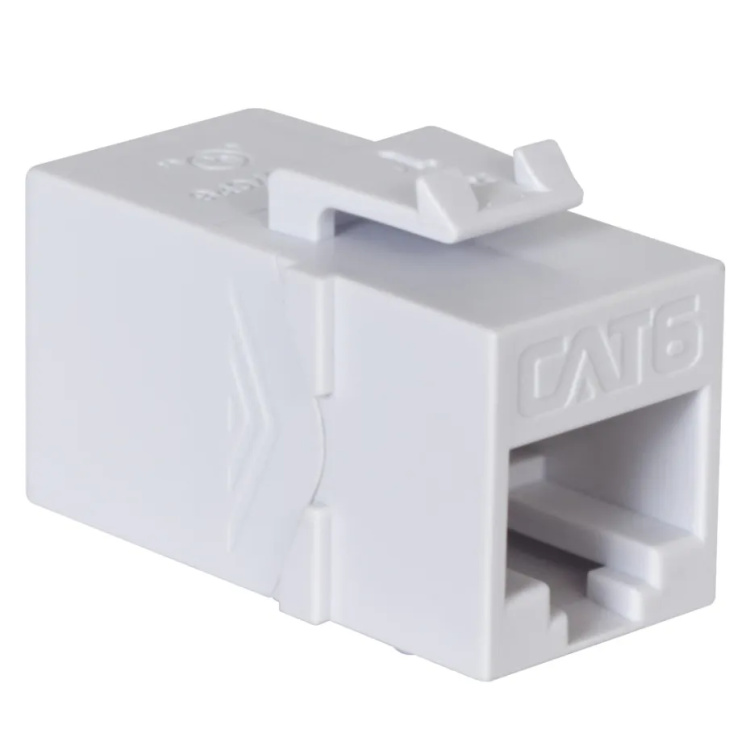 ICC Cat6 Keystone Inline Coupler | White