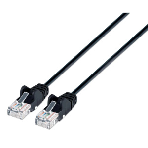 Intellinet 7' Cat5e Patch Cable Black with Boots
