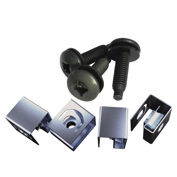 Hammond 10-32 Mounting Screws and Clip Nut Combo Packs | 100 Pack