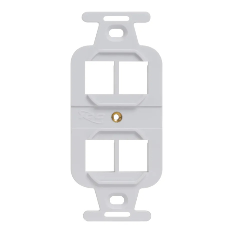 ICC 4 Port Electrical Insert Keystone Module | White